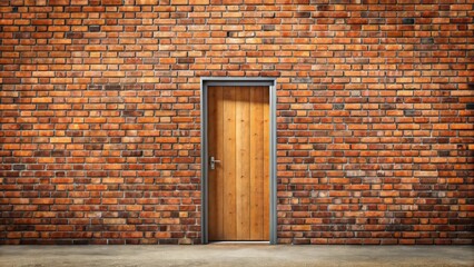 Brick wall blocking the doorway, obstacle, barrier, impediment, entrance, blocked, obstruction, challenge