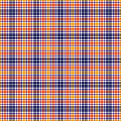 Summer Brights Plaid Check Seamless Pattern - Cute plaid check repeating pattern design