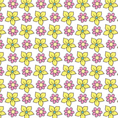 seamless pattern with flowers