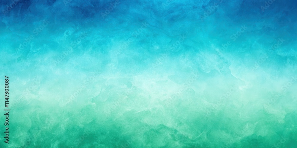 Aufkleber abstract watercolor background with a gradient of blue and green tones