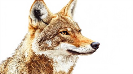 Fototapeta premium Majestic Gray Wolf Portrait in Winter Snowy Landscape