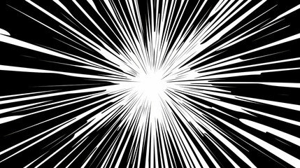 Simplistic, geometric depiction of a retro starburst pattern. Starburst. Illustration
