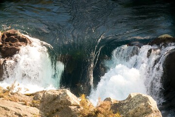 Water Raging in the Aratiatia Rapids - New Zealand River Rapids