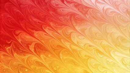 Abstract Swirling Liquid Paint Pattern In Warm Tones Of Orange And Yellow