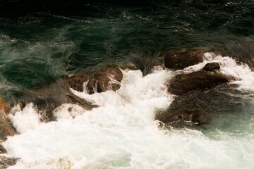 Water Raging in the Aratiatia Rapids - New Zealand River Rapids