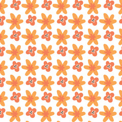 seamless pattern with flowers