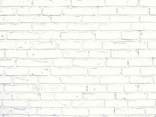 Fototapeta premium White brick wall with a textured surface suitable for backgrounds or design elements, rough, modern, background