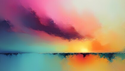 Fototapeta premium Serene sunset reflection over tranquil waters nature scene colorful abstract landscape peaceful environment artistic viewpoint