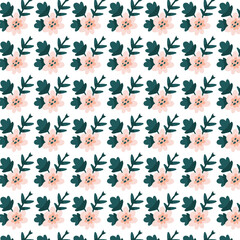 seamless pattern with flowers