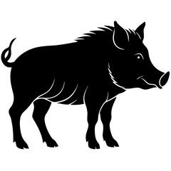 Boar Silhouette vector illustration