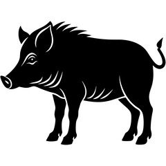Boar Silhouette vector illustration
