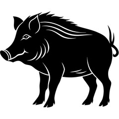 Boar Silhouette vector illustration
