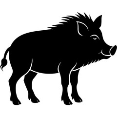 Boar Silhouette vector illustration