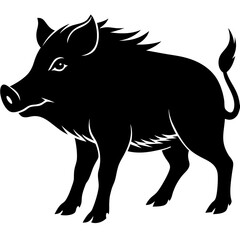 Boar Silhouette vector illustration
