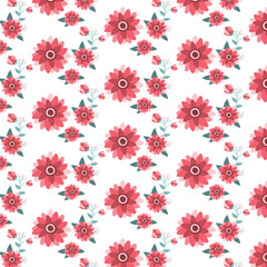 seamless pattern with flowers