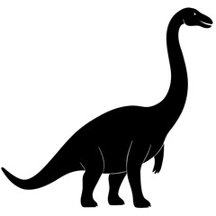 Brontosaurus Silhouette vector illustration