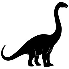 Brontosaurus Silhouette vector illustration