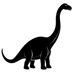Brontosaurus Silhouette vector illustration