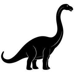 Brontosaurus Silhouette vector illustration