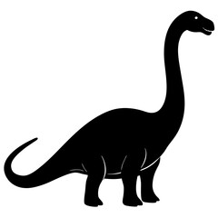 Brontosaurus Silhouette vector illustration