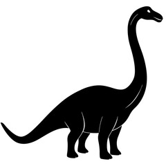 Brontosaurus Silhouette vector illustration