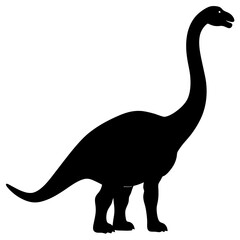 Brontosaurus Silhouette vector illustration