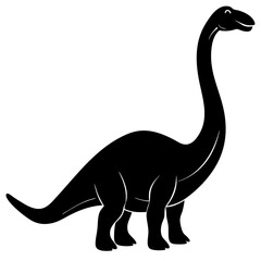 Brontosaurus Silhouette vector illustration
