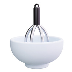 mixing bowl 3d render icons