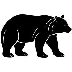 Brown Bear Silhouette vector illustration