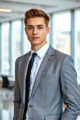 Fototapeta premium An office man