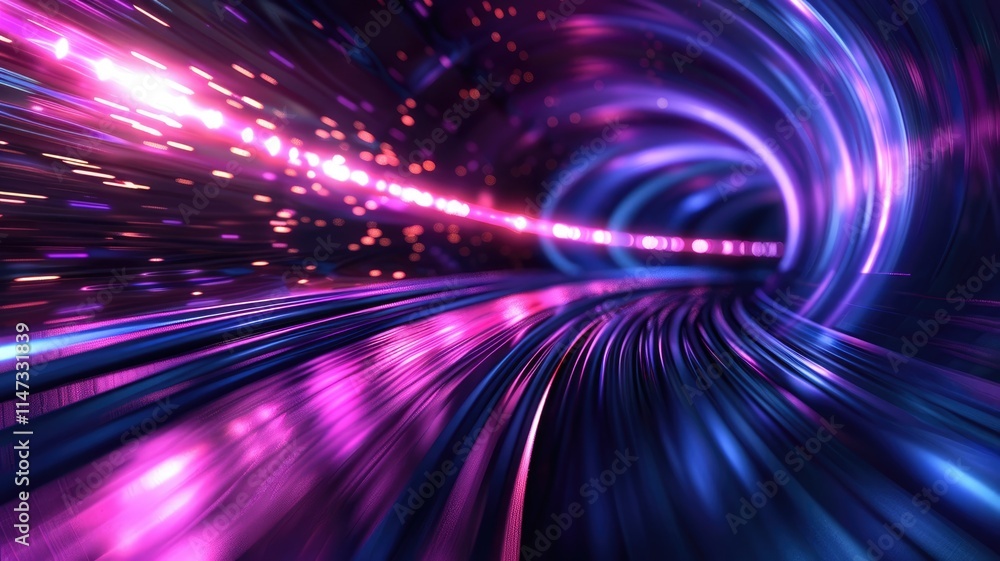 Poster experience a vibrant abstract background featuring dynamic motion effects and colorful lights, perfe