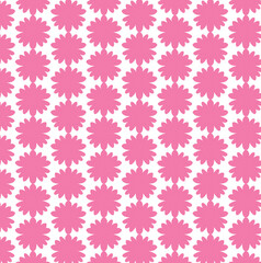seamless pattern with pink flowers