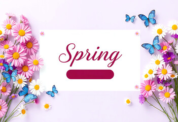 Vibrant Spring Sale - Fresh Blossoms and Butterflies