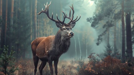 deer in the woods