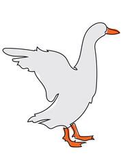 Duck in a continuous line format and can be edited later.