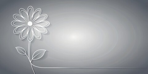 Condolence card with flower outline in loving memory , condolence, card, flower, outline, loving
