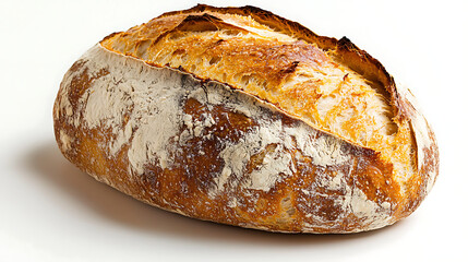 A loaf of bread with a crusty brown exterior