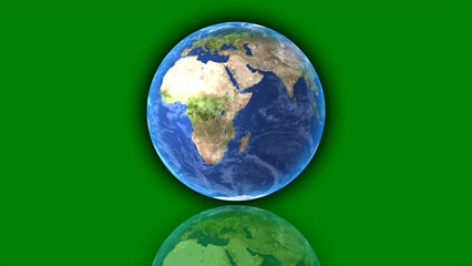 earth globe. Shiny earth. detailed representations of the Earth