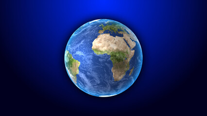 earth globe. Shiny earth. detailed representations of the Earth