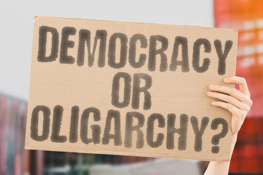 "Democracy or oligarchy?" explores power systems and their impact. Equality. Authority. Governance. Freedom. Representation. Ethics. Justice