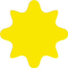 yellow star isolated on white background