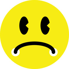 smiley face with a sad emoticon