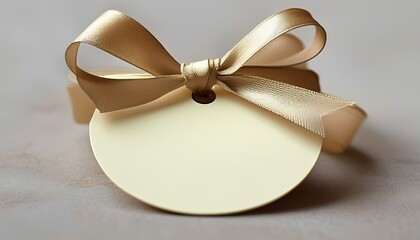 Creating elegant gift tags with satin ribbons home crafting decorative items indoor close-up personalization ideas