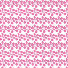 seamless pattern with pink hearts