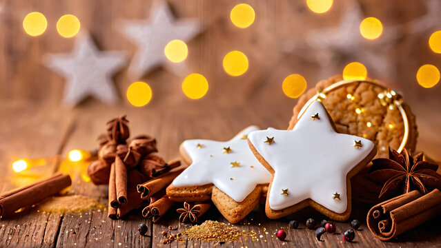 christmas cookies and spices