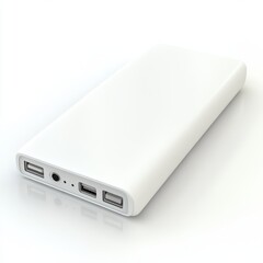 3D Power Bank Isolated and White Background