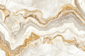 Naklejka premium Elegant Abstract Marble Texture with Gold and Cream Swirls, Perfect for Backgrounds and Design, Showcasing Stunning Natural Patterns and Luxurious Vibes in Stone