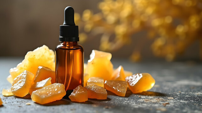 Golden Amber Essential Oil: Nature's Elixir,  Aromatic and Luxurious,  Perfect for Wellness Rituals.