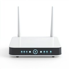 3D Router Isolated and White Background