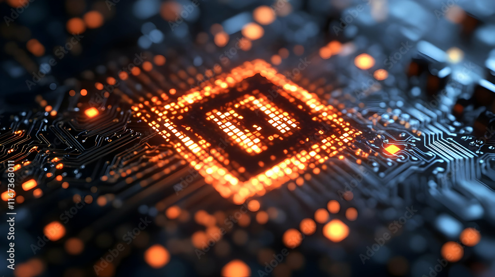 Poster circuit board lights up, data flows efficiently and powerfully